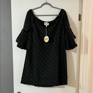 Hayden Green and Orange Plaid Dress